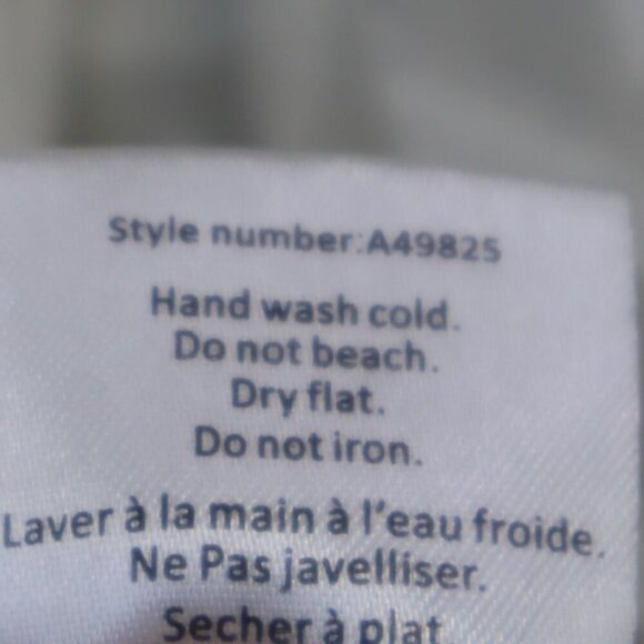 METALLIC CREAM LACE BLOUSE L Ivory White Gold Swim Cover Sheer Lined Boxy Summer - Picture 7 of 9